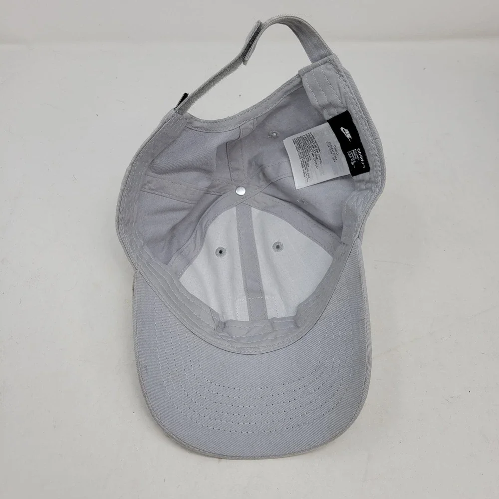 Nike Hat‎ Cap Strap Back Child Gray Patch Logo Club Youth 4-7 Boys Girls Kids